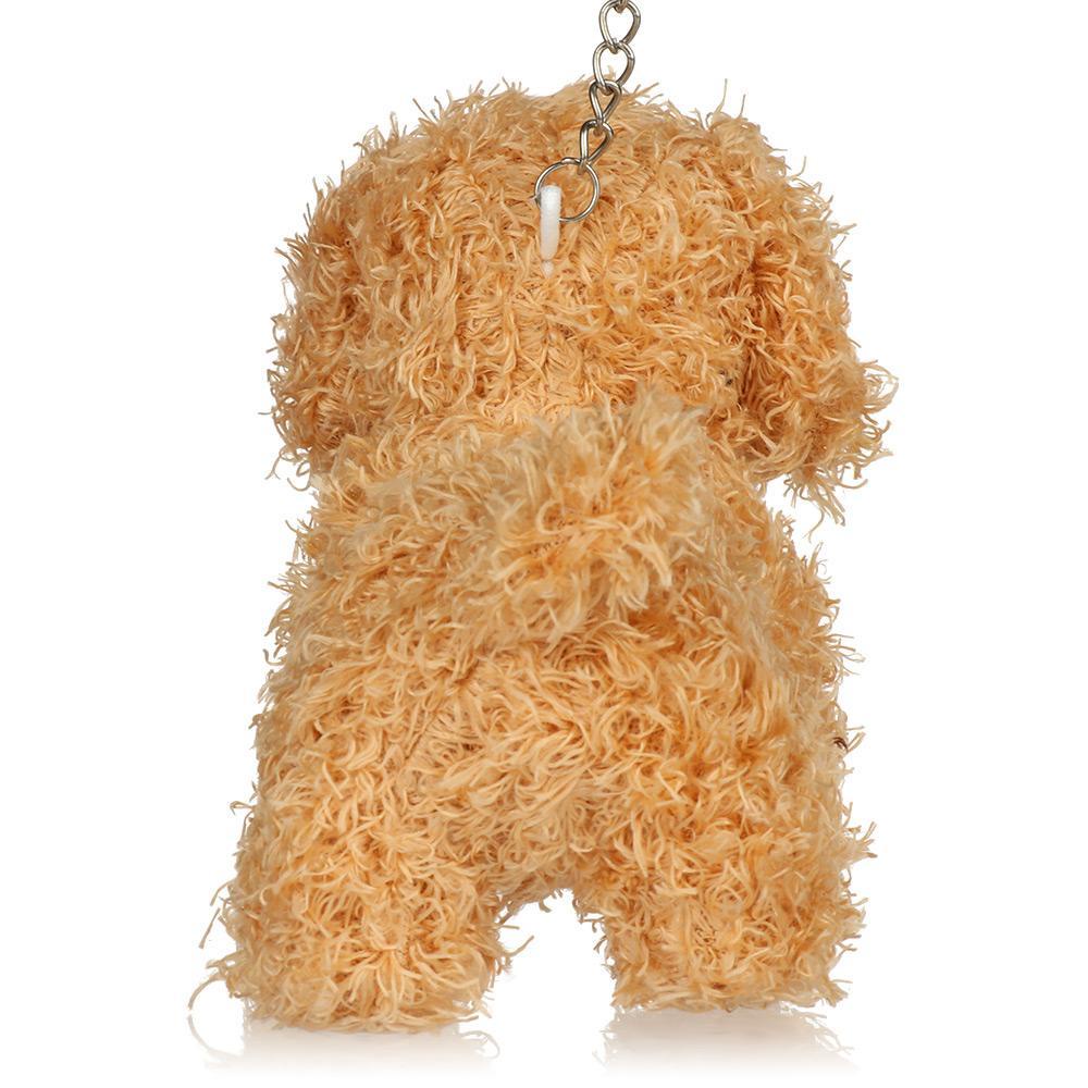 Móc Khóa Hình Chó Poodle Nhồi Bông Dễ Thương