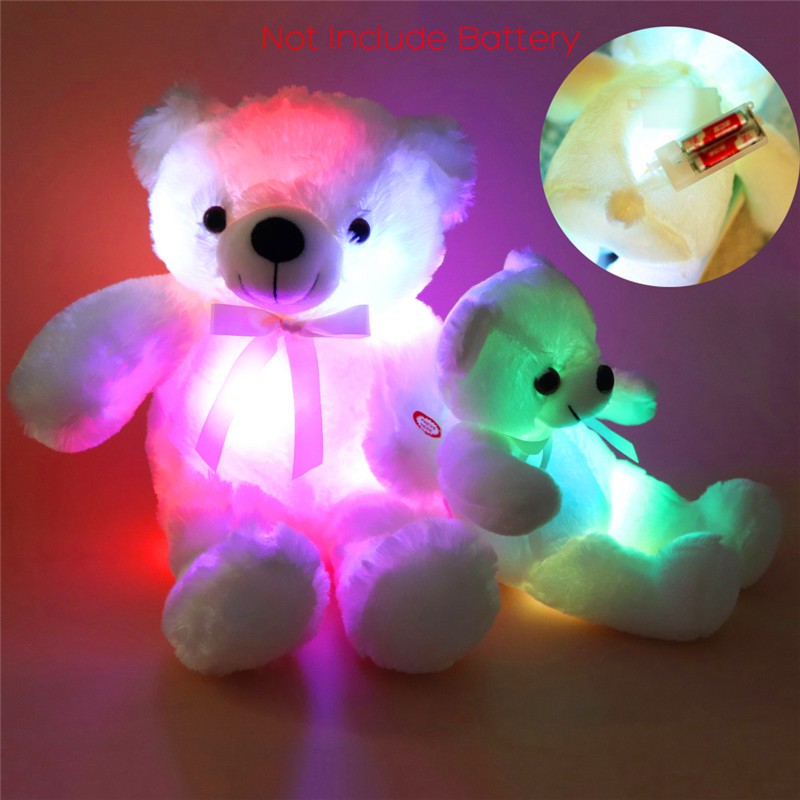 Gấu Nhồi Bông 30Cm Có Đèn Led Vui Nhộn