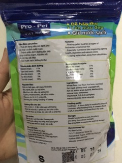 Thức ăn cho cá cảnh Pro Pet 100gram