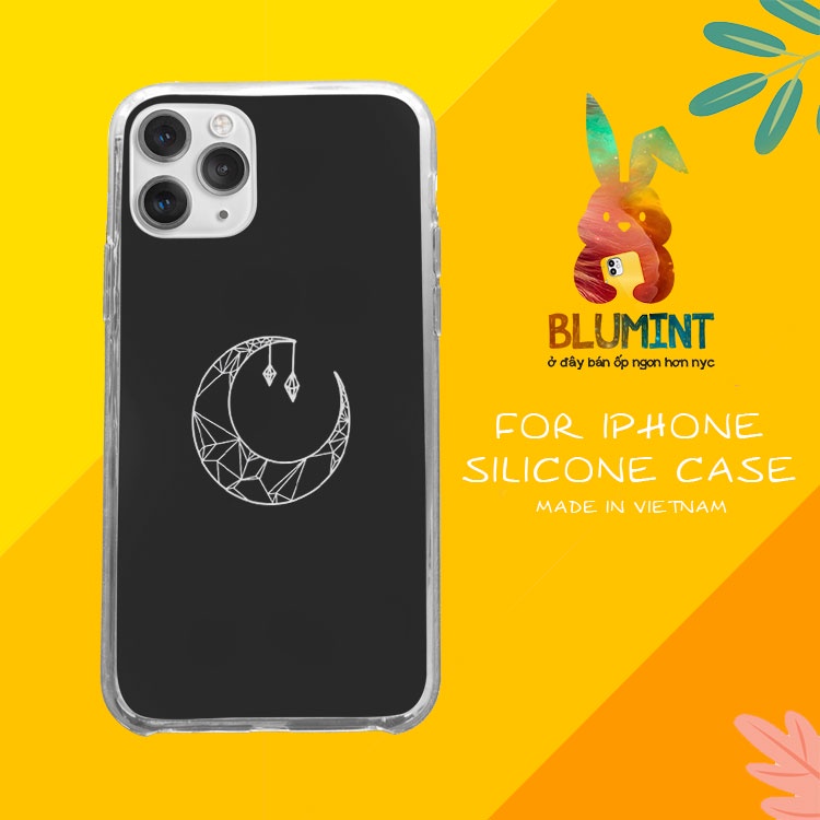 Ốp lưng Zodiac Vầng trăng xinh cho iPhone 8 Plus 7Plus X XR Xs Max 6 6s Plus 11 Pro Max BLUCHD0002