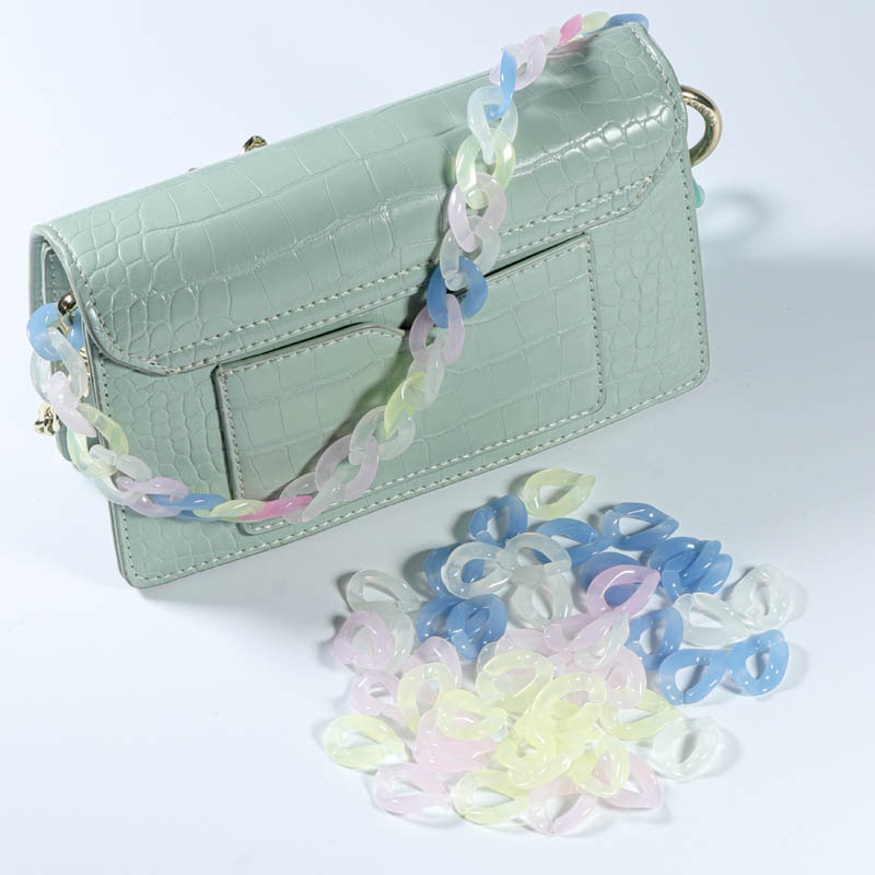 Set 50 Móc Khóa Acrylic Nhiều Màu Sắc