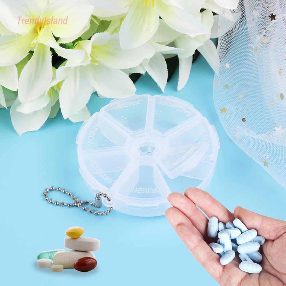 Hộp Chia Thuốc 7 Ngày Hình Tròn