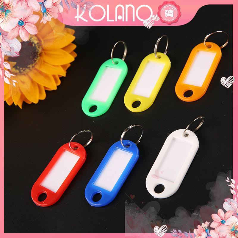 Móc khóa EDC KOLANO móc chìa khóa ghi chú, ghi tên, đánh dấu chìa khóa, vali, balo nhiều màu tiện dụng HG-001115