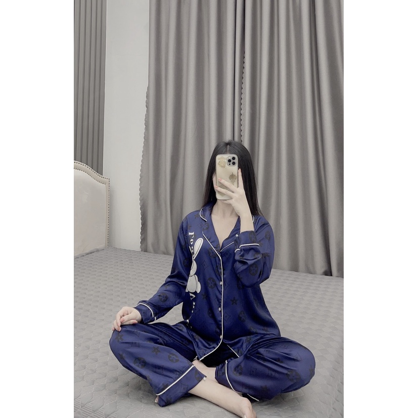 Bộ Pyjama Dài Tay Lụa Latin Nhiều Mẫu Xinh Sam Luxury 1 - Awi Sleepwear | BigBuy360 - bigbuy360.vn