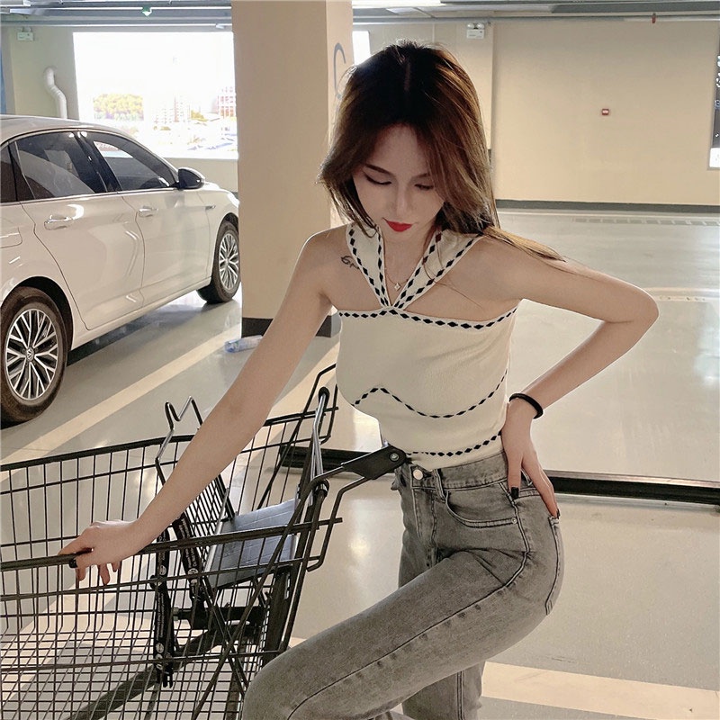 Áo Đan Len Không Tay Phong Cách Hàn Quốc Thời Trang Cho Nữ