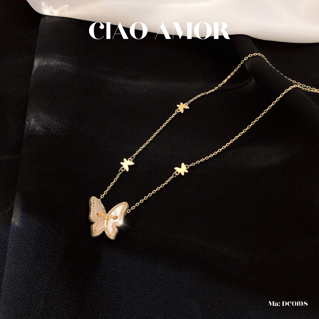 Dây chuyền nữ, chocker ôm cổ cánh thanh lịch Trang sức Ciao Amor - DC0198