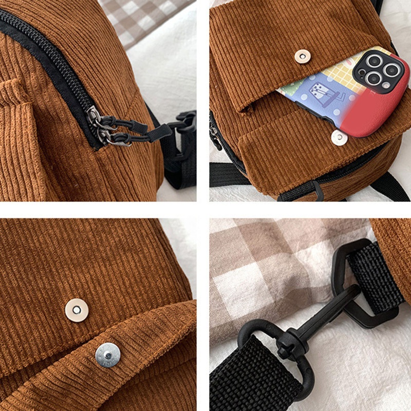 Ba Lô Vải Nhung Mini Thời Trang Mùa Thu Dùng Đi Học/Du Lịch/Đi Mua Sắm