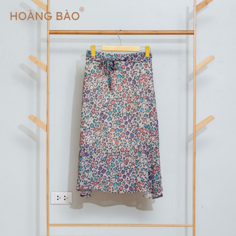 Chân váy Midi, cạp ôm khít, họa tiết độc đáo HOANGBAO DRESS