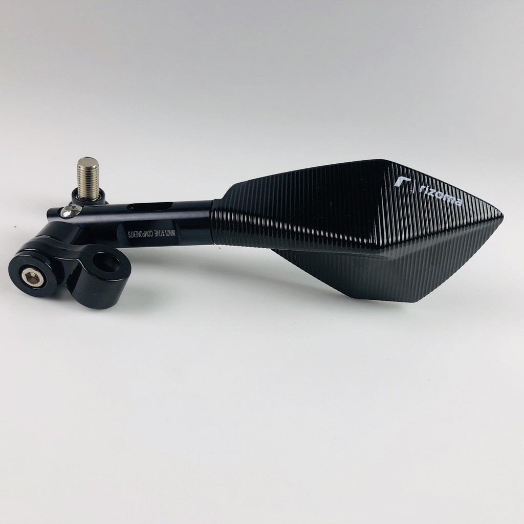 Gương Chiếu Hậu RIZ0MA 5 Cạnh Nhập Khẩu Dùng Cho Xe SH, Vario, Exciter...Và Các Loại Xe Khác_Đen_Motorsaigon