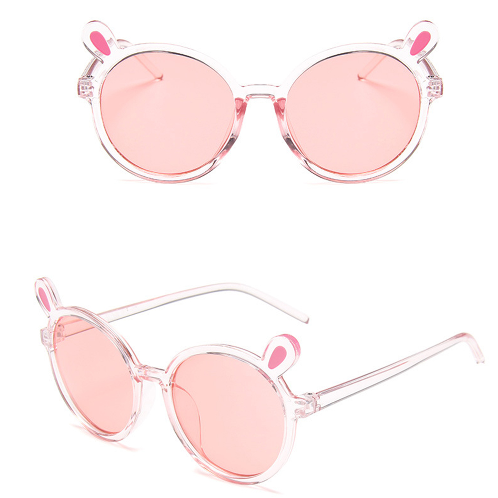 Kính Mát Gọng Tròn Kiểu Tai Gấu Dễ Thương Cho Bé