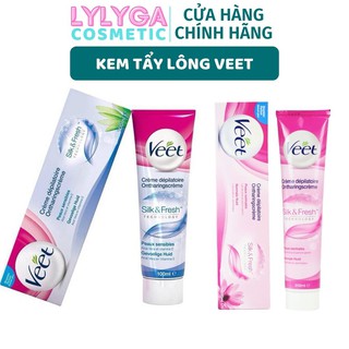 Kem tẩy lông cho da nhảy cảm Veet Silk & Fresh Sensitive