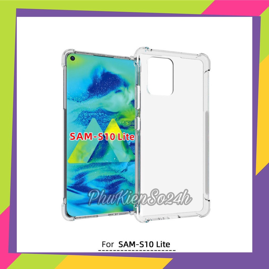 Ốp lưng trong suốt chống sốc 4 cạnh cho SAMSUNG GALAXY NOTE 10 LITE / S10 LITE