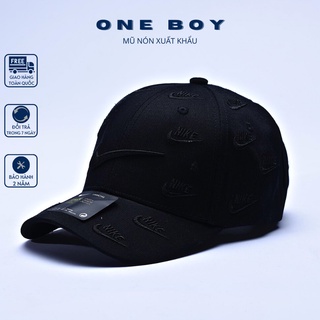 Mũ lưỡi trai Nike - Nón kết nam nữ nike thời trang cao cấp phong cách thể thao logo thêu nổi form đứng ôm đầu
