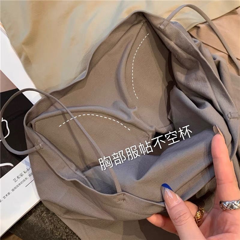 Áo Lót Thể Thao Hai Dây Bằng Latex Có Đệm Ngực Thời Trang Mùa Hè Thoải Mái Dành Cho Bạn Gái