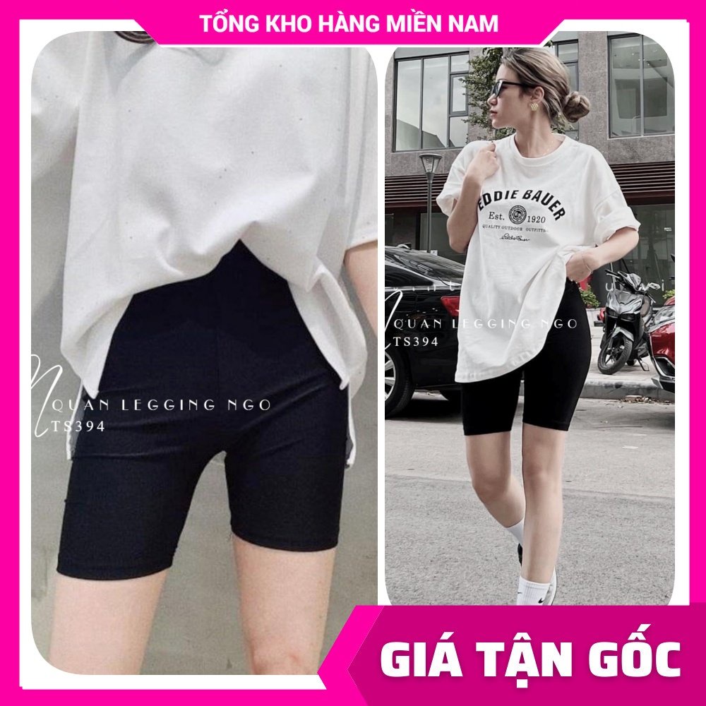 Quần thun đùi lửng Rainbow cho nữ chất thun co giãn lên phom siêu ôm dáng Quần ngố nữ TS394