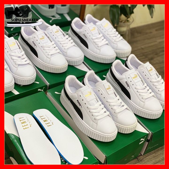 Giày Thể Thao Pu ma Trắng sọc Đen [Hỗ Trợ Đổi Trả] Năng Động Cá Tính | BigBuy360 - bigbuy360.vn