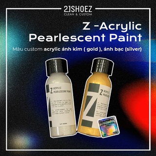 Z Acrylic Pearlescent Paint - Màu Vẽ, Custom acrylic ánh kim, ánh bạc ( màu gold, màu silver )