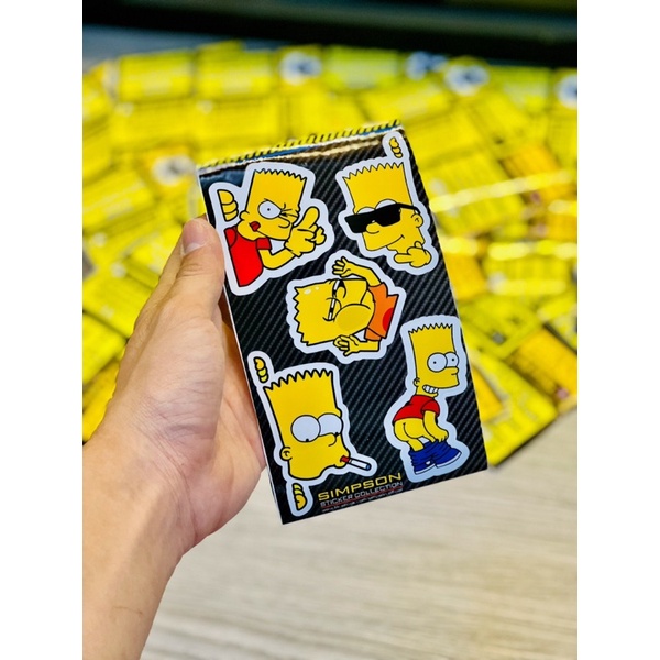 Sét Tem Nhân Vật Hoạt Hình Dán Trang Trí Xe