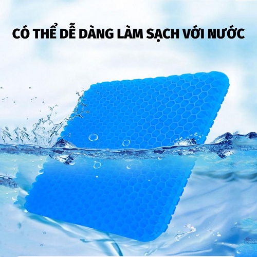 Đệm Ngồi 3D Thoáng Khí Cao Cấp - Đệm Lót Ghế Silicon 2 Lớp