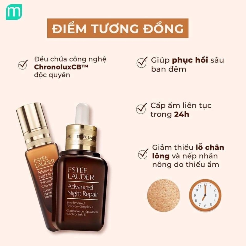 Tinh chất dưỡng da chống lão hoá ESTEE LAUDER Advanced Night Repair Intense Reset Concentrate 20ml fullsize fullbox