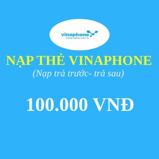 Thẻ nạp Vinaphone 100.000