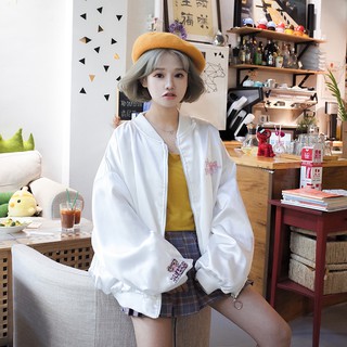 [Hàng order] Áo khoác bomber báo hồng