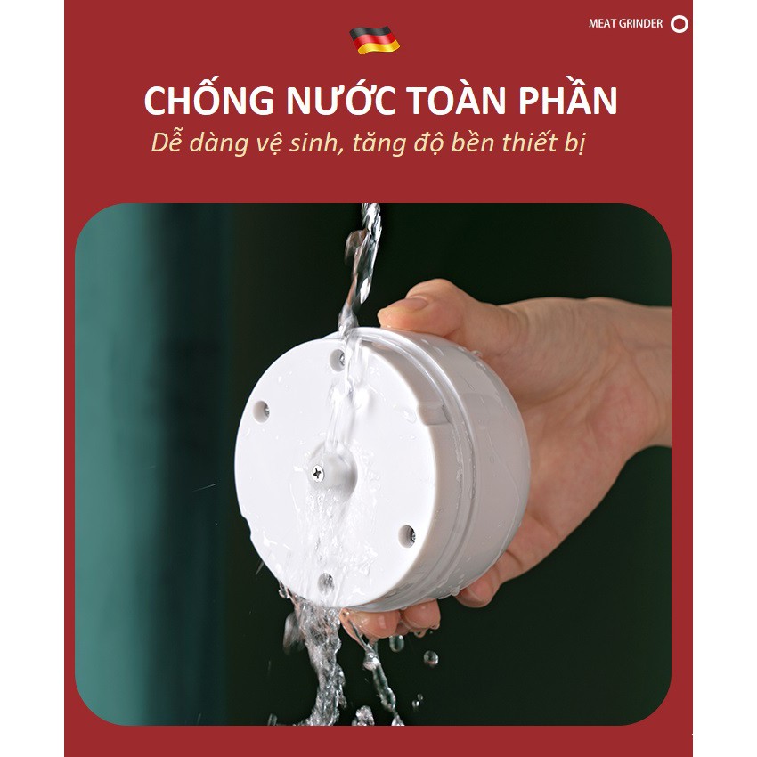 Máy Xay Tỏi Ớt Mini, Máy Xay Thịt, Rau Củ Mini 3 Lưỡi Dao Dung Tích 250ml Không Dây Tiện Lợi Cho Nhà Bếp