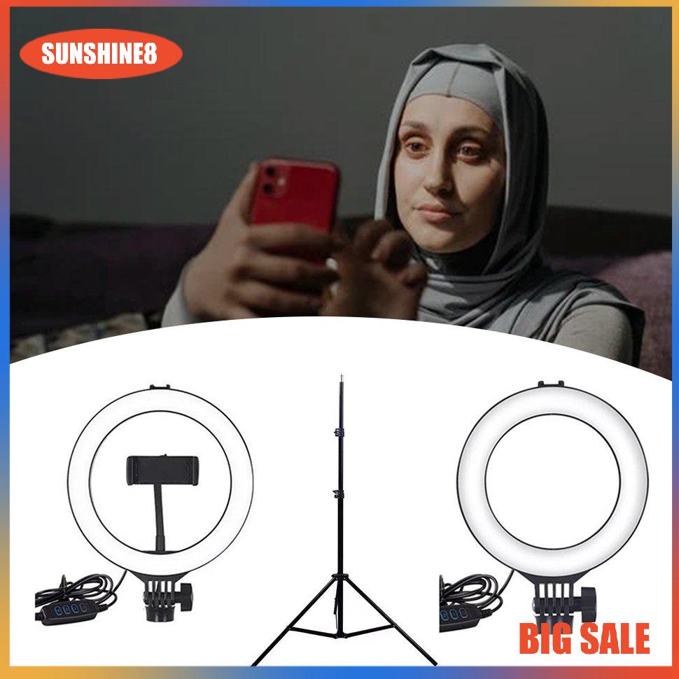【SUN】[NEW]Lightweight Retractable Led Ring Fill Light Table Stand Selfie LED Ring Light