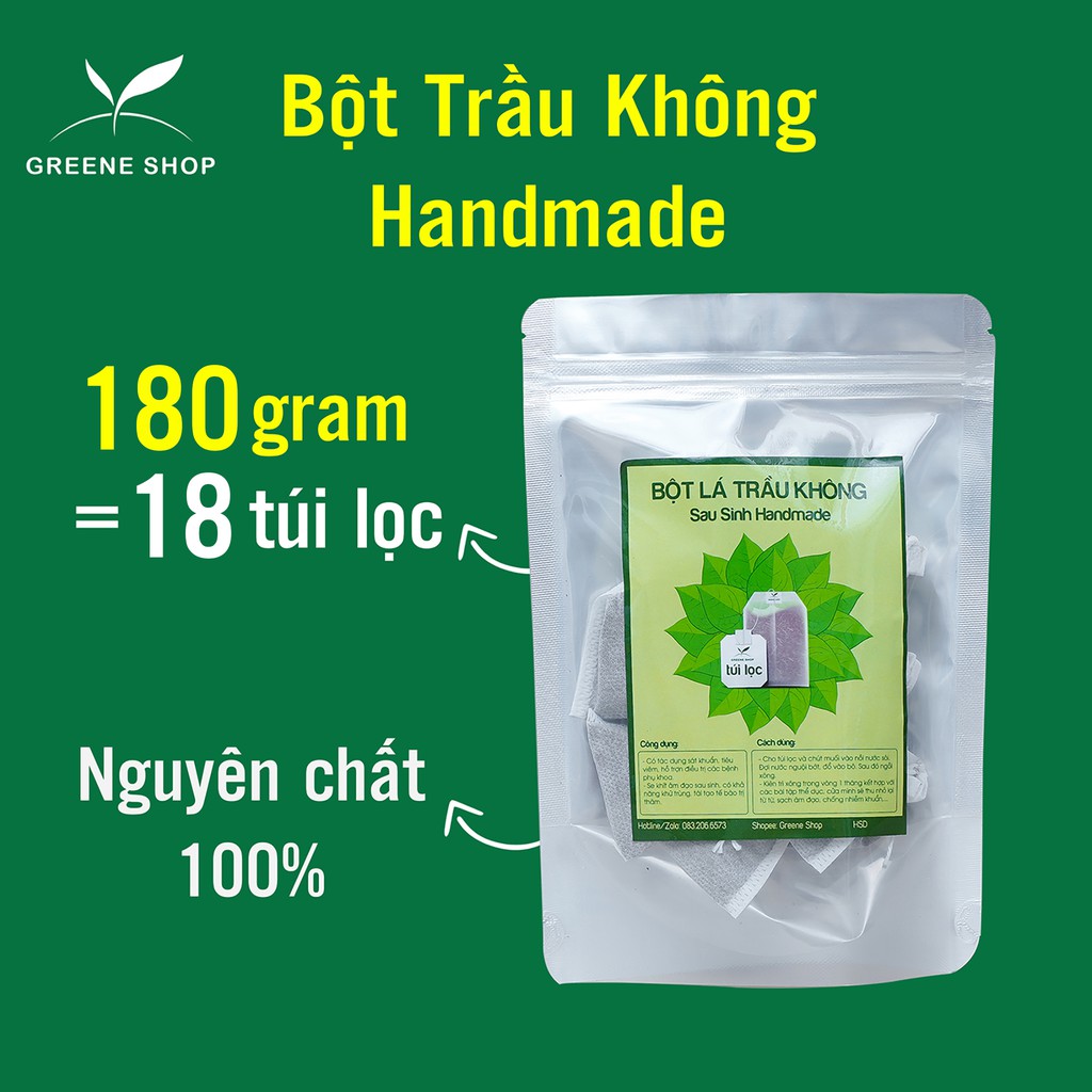 Combo Bột lá trầu không nguyên chất 100%