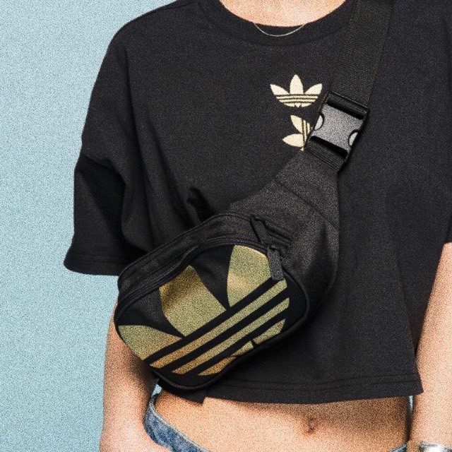 ⚡️ (TỔNG HỢP SALE) Túi bao tử Adidas ORIGINALS ESSENTIAL CROSSBODY BAG - BACK DV2400 [GIÁ RẺ] - CAM KẾT CHẤT LƯỢNG NHẤT