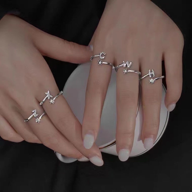 Nhẫn Thời Trang N - Z 26 Chữ Cái Sáng Tạo Cho Nữ