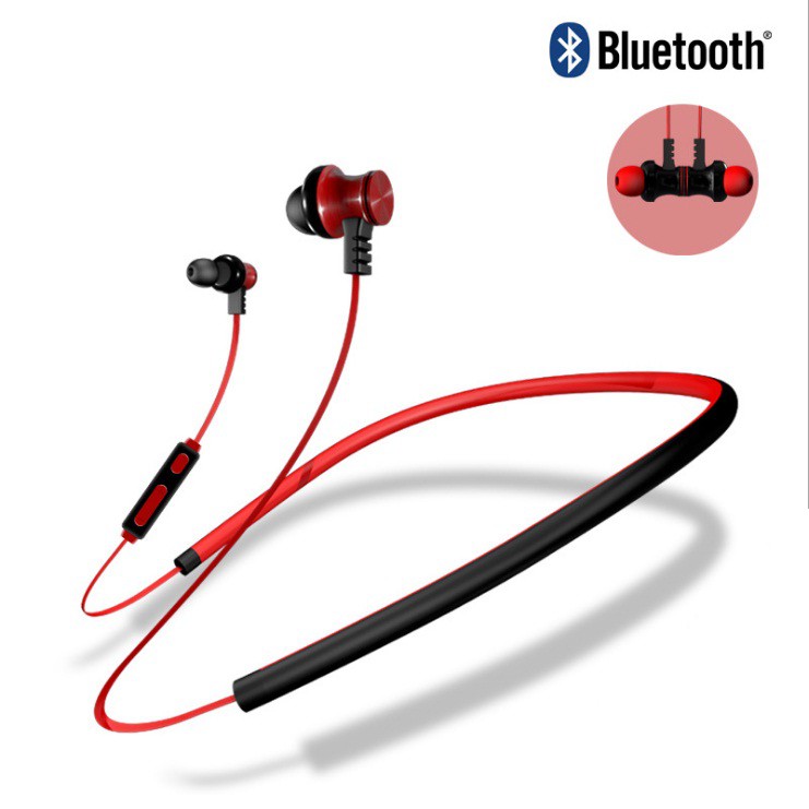 (Xả kho) Tai nghe Bluetooth quàng cổ thể thao thời trang BT-02