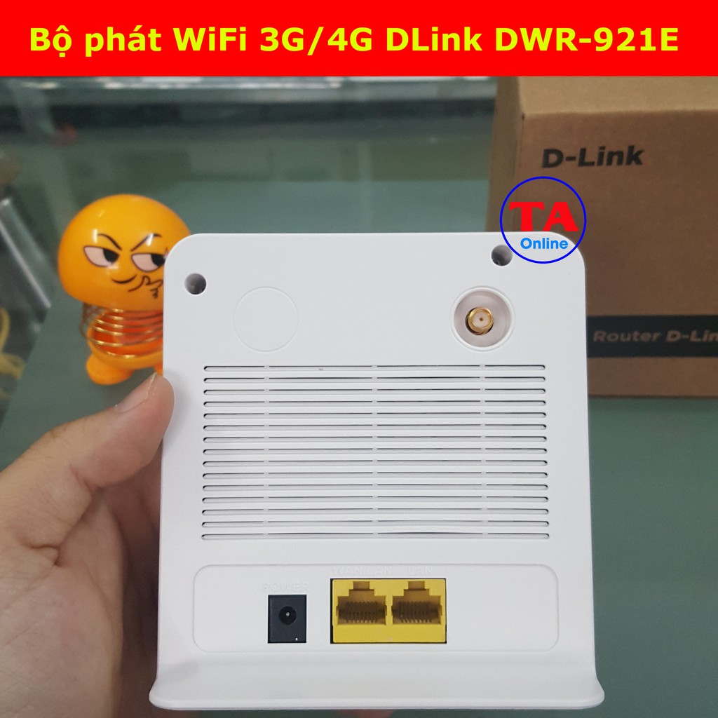 Bộ phát WiFi 3G/4G DLink 921E - LTE tốc độ 150Mbps - Hỗ Trợ 32 User - 1 Cổng WAN/LAN và 1 Cổng LAN