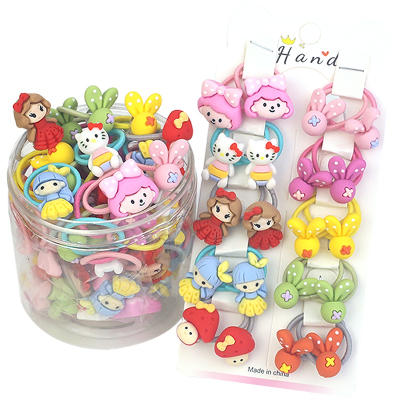 Dây Buộc Tóc Cao Su Cỡ Nhỏ Không Đau Cho Bé Gái