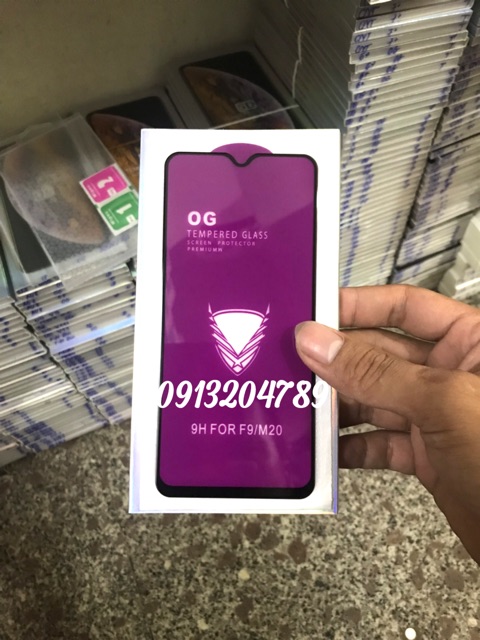 Kính Cường Lực OG Oppo F9 / M20 full màn khoan không thủng