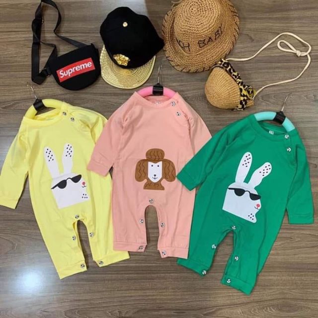 Body dài tay hình thú cho bé