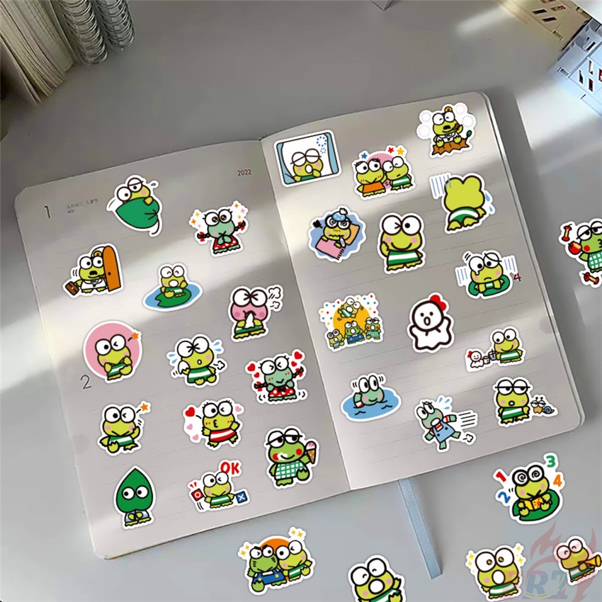 56 Cái / Bộ ☆ Nhãn Dán Kero Kero Keroppi ☆ Sticker Dán Tường Chống Thấm Nước Thời Trang