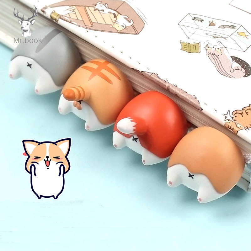 Dụng cụ đánh dấu sách hình động vật hoạt hình sáng tạo đáng yêu cho trẻ em