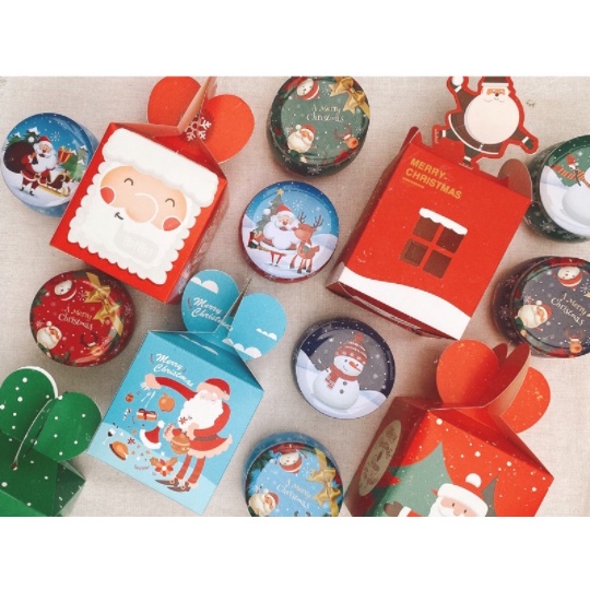 (X-MAS GIFT BOX) Set quà tặng Noel ấm áp đón Giáng Sinh kèm thiệp Merry Christmas