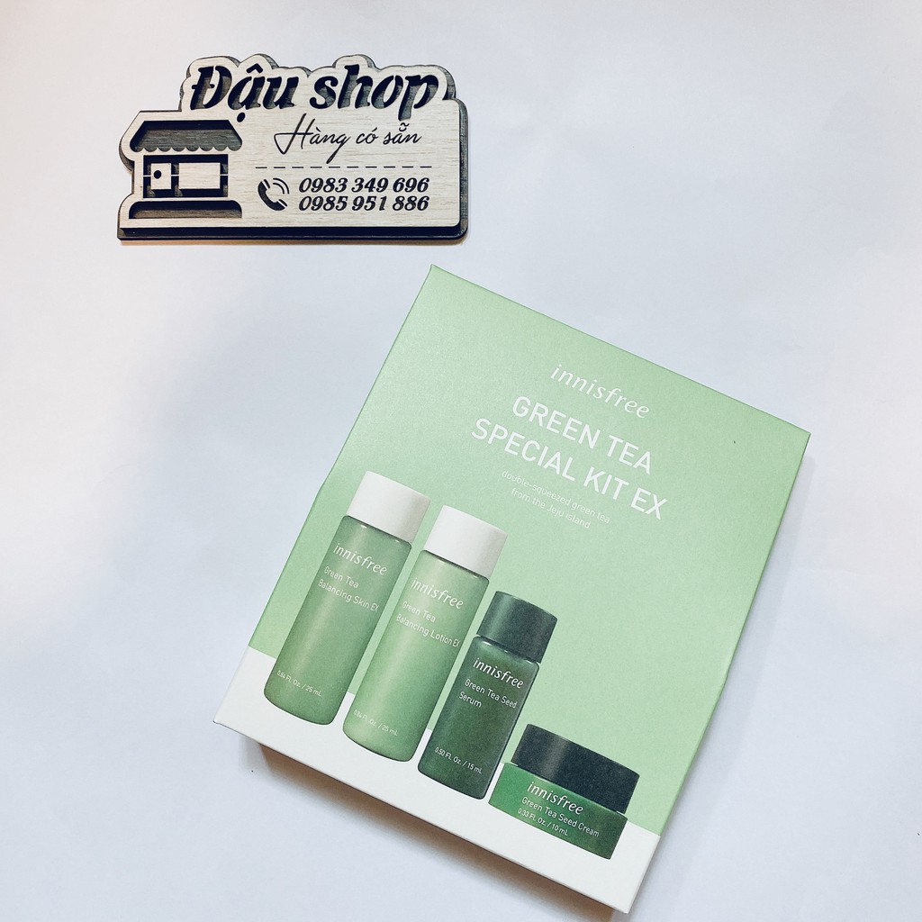 BỘ DƯỠNG TRÀ XANH 4 MÓN INNISFREE GREEN TEA SPECIAL KIT