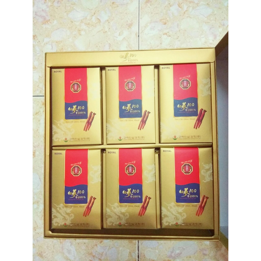 Nước Hồng Sâm nguyên chất 100- BIO Hàn Quốc 30 gói - 70ml