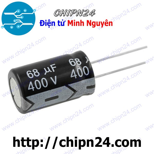 [2 CON] Tụ hóa 68uF 400V (16x25mm)