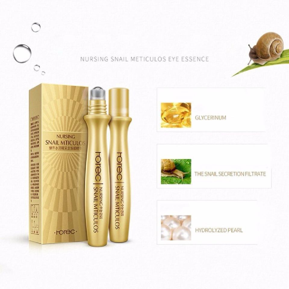 Serum dưỡng da mắt ốc sên Rorec chống lão hóa làm mờ quầng thâm và tan bọng mắt chính hãng 100% - Hanayuki Asia