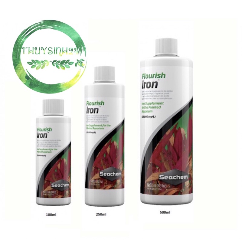 Phân nước Seachem Iron 100ml | 250ml | 500ml | phân nước thuỷ sinh cao cấp bổ sung sắt cho cây đỏ