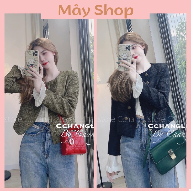Áo Dạ Nhũ Kim Tuyến Loại 1 Áo Khoác 2 Lớp Lót Gió Cao Cấp M1