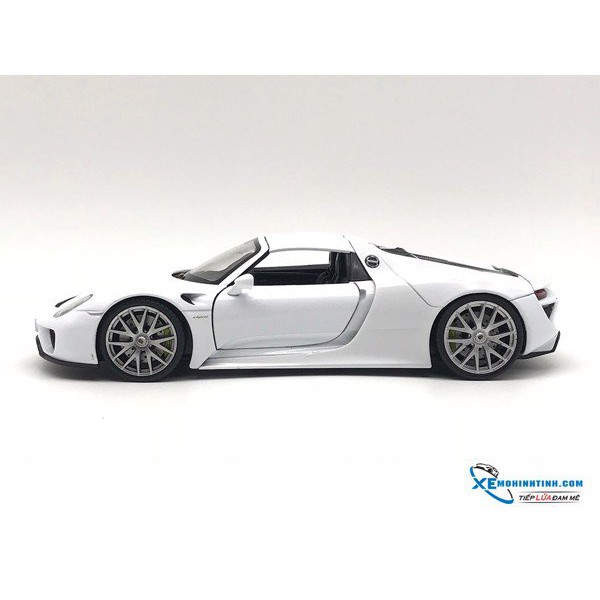 Xe Mô Hình Porsche 918 1:24 Welly ( Trắng )