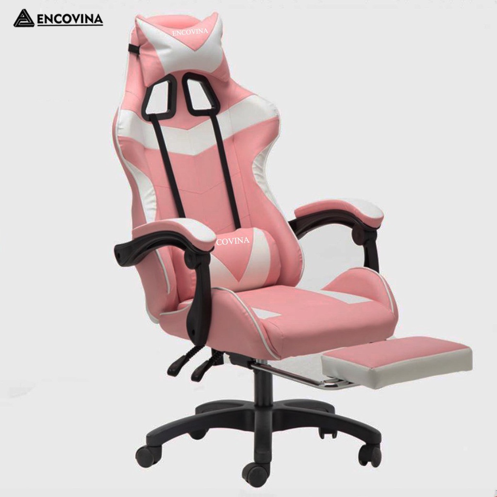 Ghế Chơi Game Có Massage Lưng Cao Cấp,Ghế gaming  bọc da Pu,Ghế streamer game thủ nhiều màu sắc