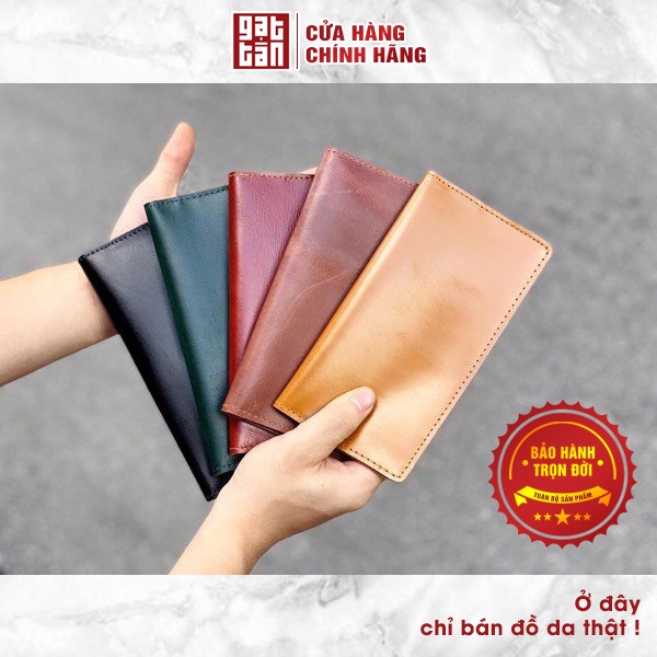 [BẢO HÀNH TRỌN ĐỜI] Ví Dài Nam Handmade / Bóp Da Nam Khâu Tay Hàng Đẹp Gạt Tàn Store / Cam Kết Da Bò Thật 100% - VD-L194