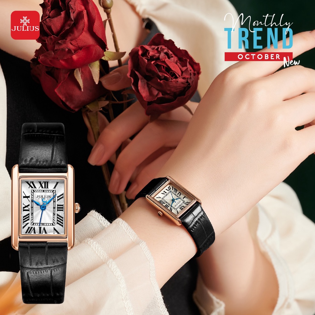 Julius Official | Đồng hồ nữ Julius JA-1333 dây da