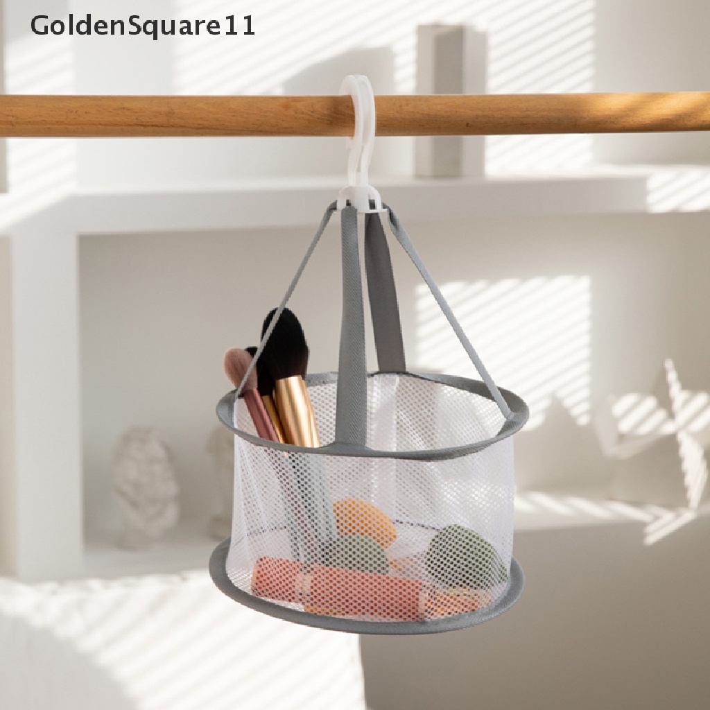 Túi lưới phơi khô mút trang điểm cọ trang điểm chống gió chống rơi kèm móc treo tiện dụng